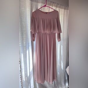 Elegant Pink Off-Shoulder Dress